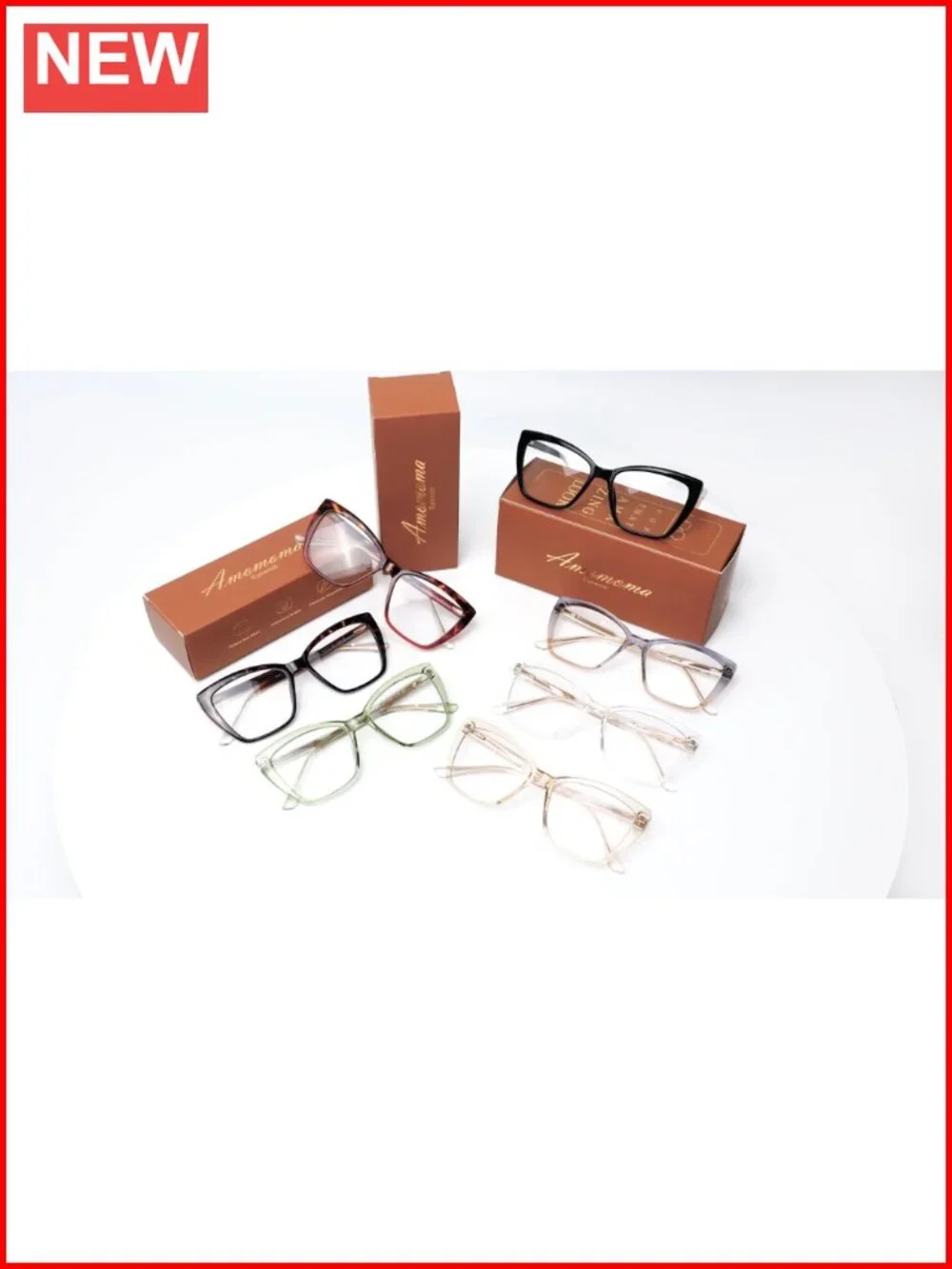 Trendy TR90 Oversized Blue Light Reading Glasses Square Cat Eye 2 Pack